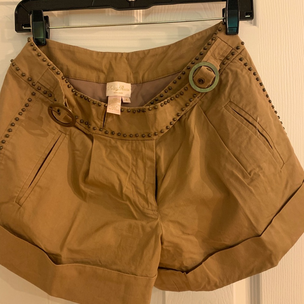 Shorts with metal studs